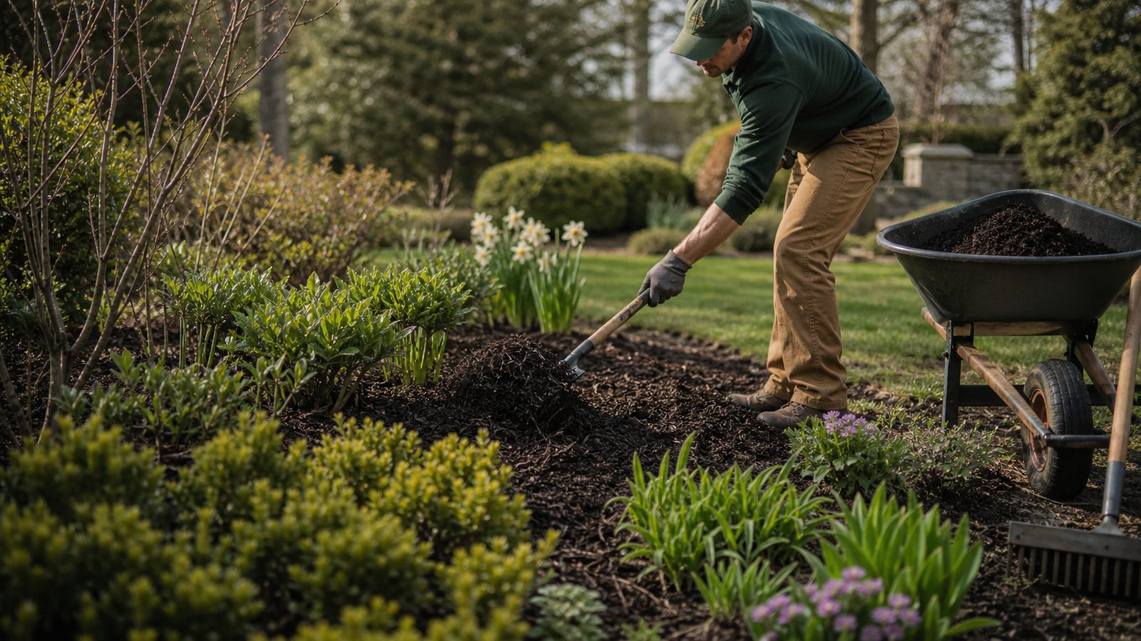 800×450 — spring garden checklist scene